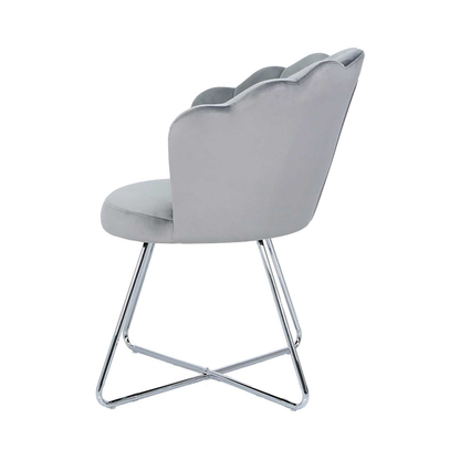 Ariel Grey Shell Back Dining Chair