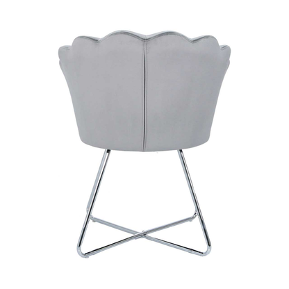 Ariel Grey Shell Back Dining Chair