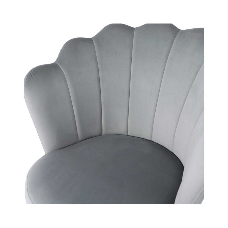 Ariel Grey Shell Back Dining Chair