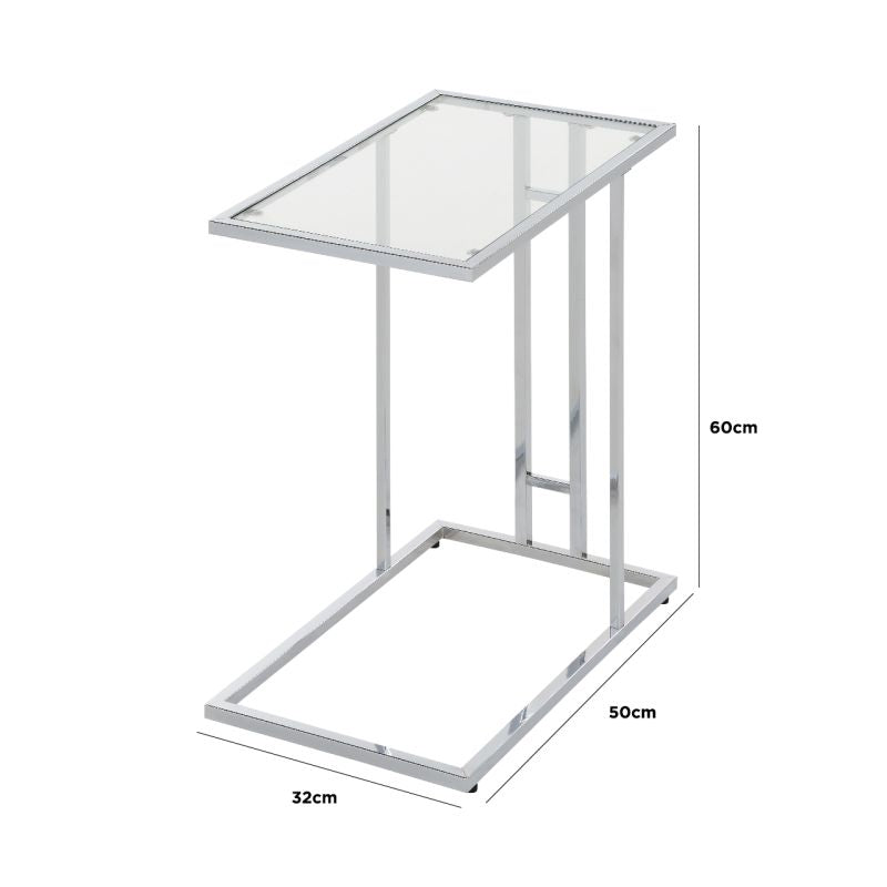 Harry Stainless Steel Sofa Table