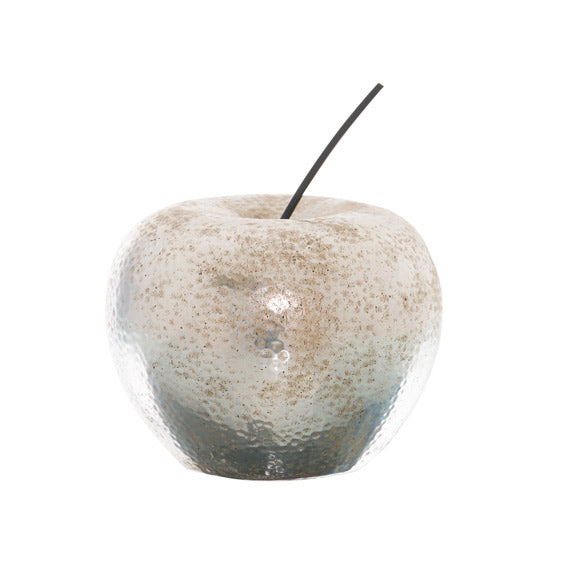 Small Silver Apple Ornament