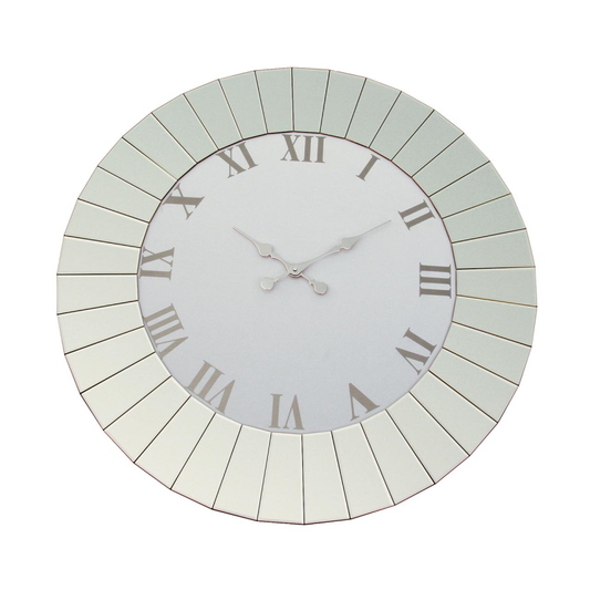 90cm Round Mirror Wall Clock