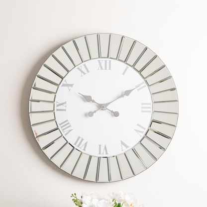 60cm Round Mirror Wall Clock