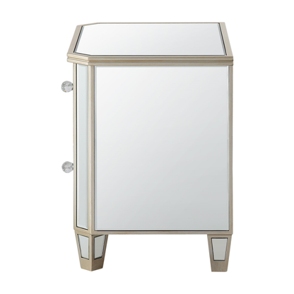 Becca 2 Drawer Mirror Cabinet