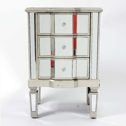 Vintage Venezia Mirrored Bedside Table