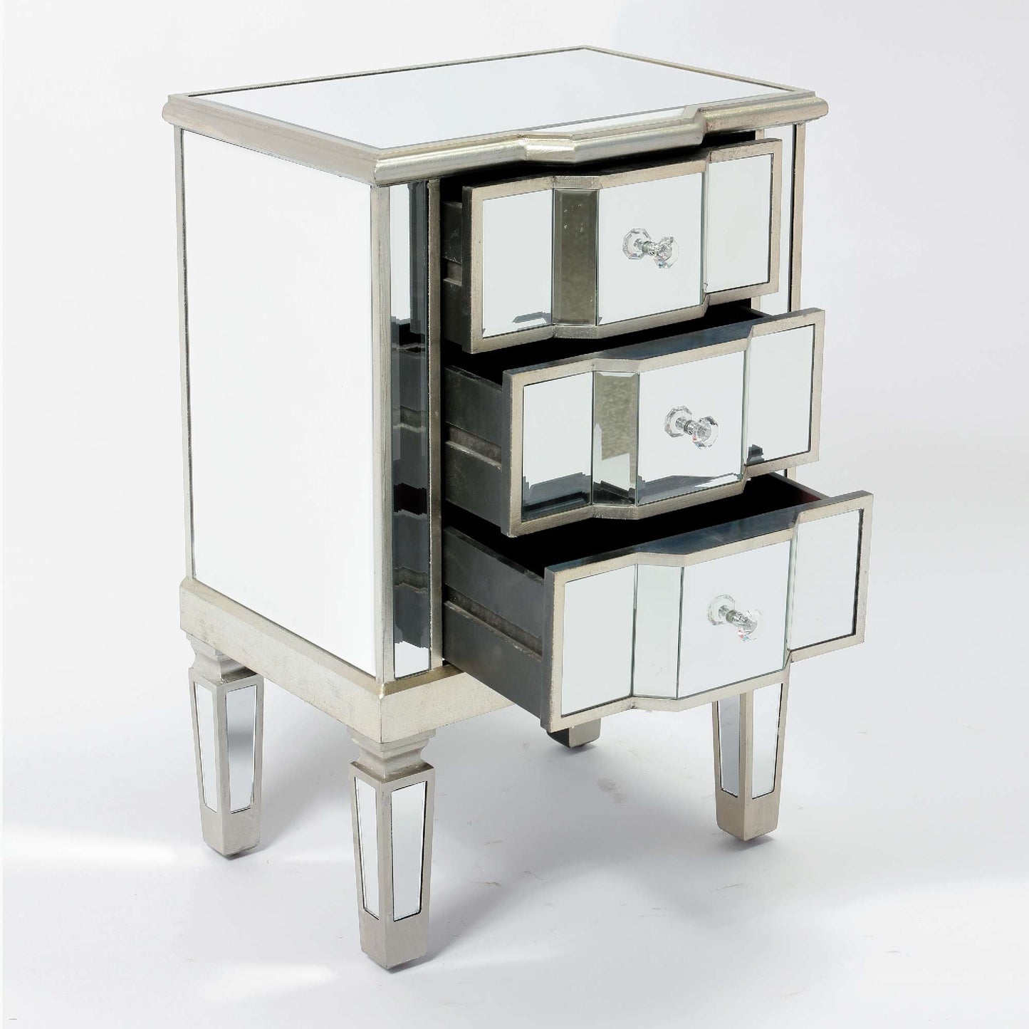 Vintage Venezia Mirrored Bedside Table