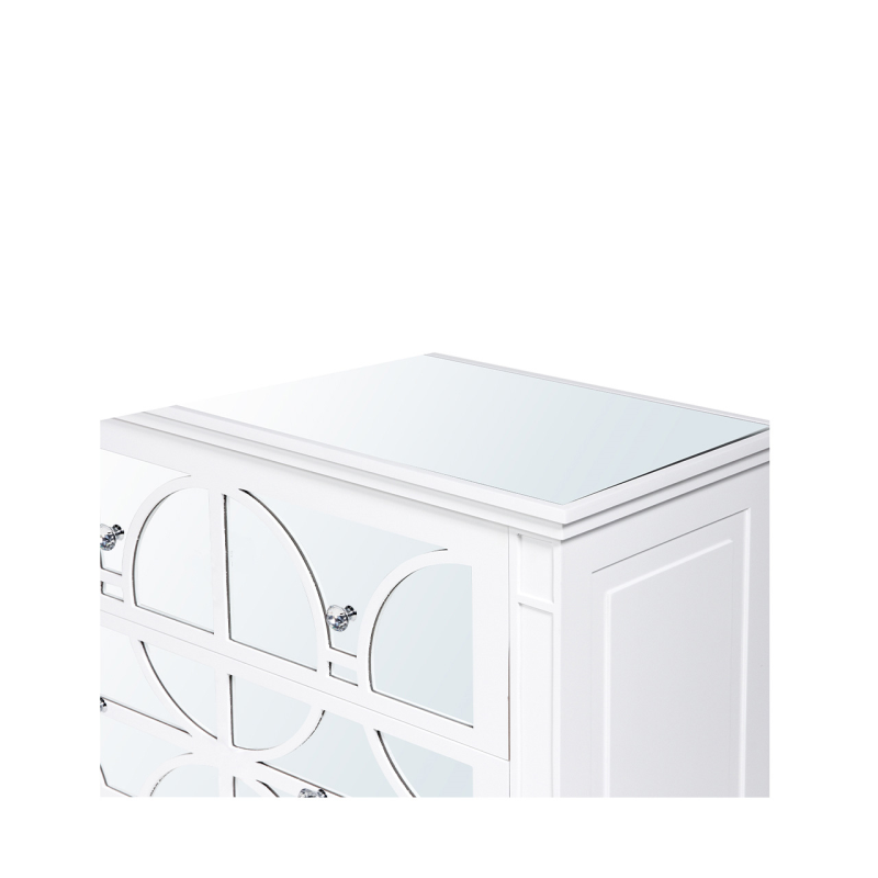 Torino White Wood 3 Drawer Chest