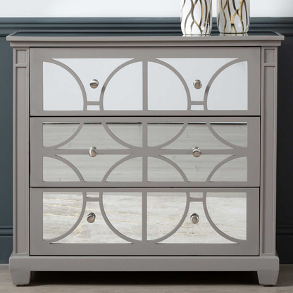 Torino Grey Wood 3 Drawer Chest