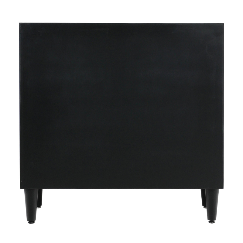 Solano Black 4 Drawer Chest