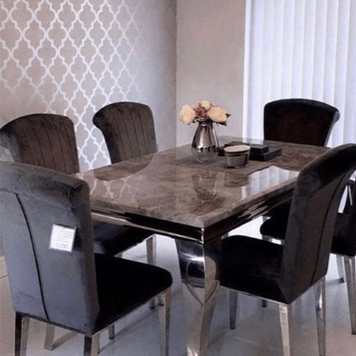 Louis Dining Table Set Nichole Chairs