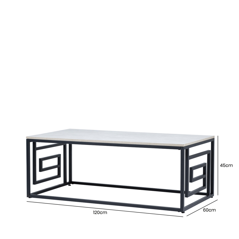 Devi Black and Grey Coffee Table