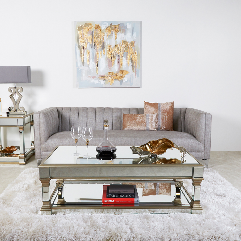 Apol Champagne Mirrored Coffee Table