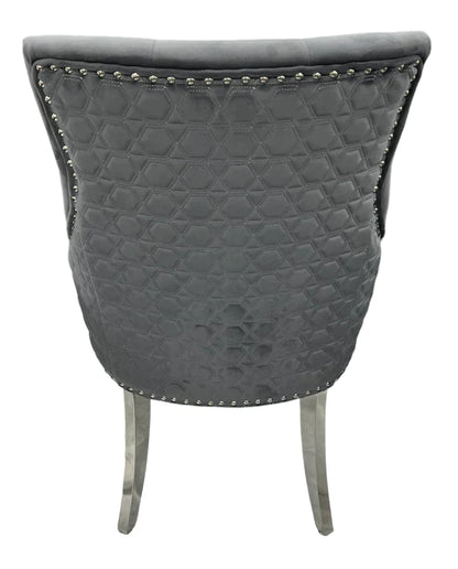 Roma Dining Chair Dark Grey (No Nocker)