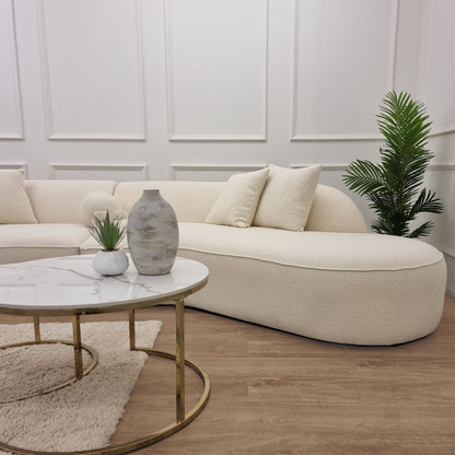 The Pebble Boucle Ivory Sofa